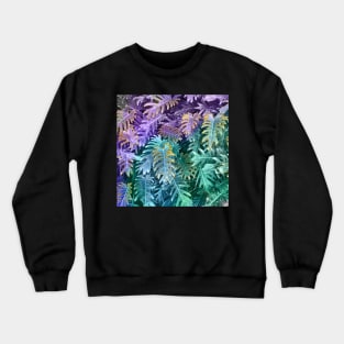 Beautiful Tropical Leaf Pattern Crewneck Sweatshirt